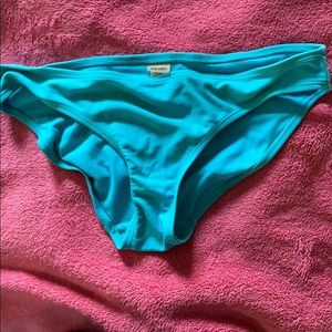 Bright blue bikini bottoms